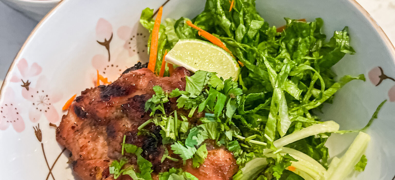 Vietnamese Grilled Lemongrass Pork Noodle Salad, aka Bun Thit Nuong